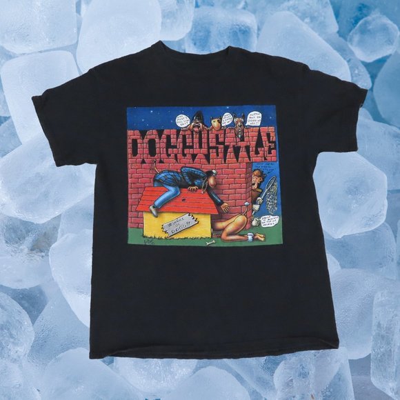 Vintage Death Row Records Snoop Dogg Graphic T-Shirt Size M NO TAG SINGLE STITCH